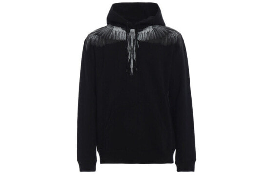 Marcelo Burlon SS21 烟灰印花翅膀连帽卫衣 男款 黑色 / Худи Marcelo Burlon SS21 CMBB007F185060621006