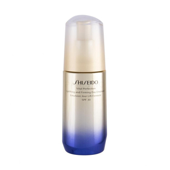 Shiseido Vital Perfection Uplifting And Firming Emulsion SPF30 75 ml gesichtsserum Feine Linien & Falten für Frauen