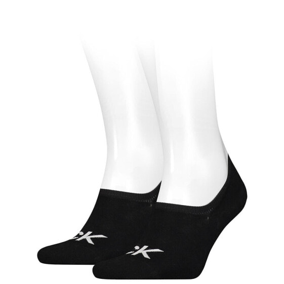 CALVIN KLEIN Footie High Cut Logo socks 2 Pairs