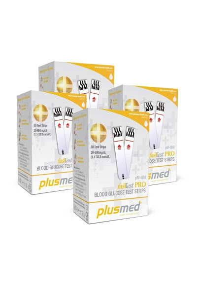 Тест-полоски для измерения уровня сахара в крови PlusMed Fasttest 50 штук