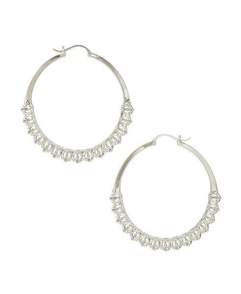 Calla Hoops Silver Large