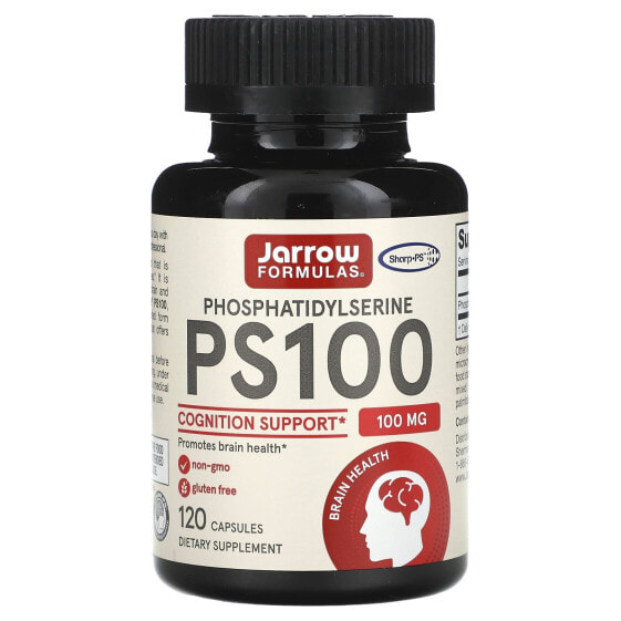 Витамины для улучшения памяти Jarrow Formulas Phosphatidylserine 100 мг, 120 капсул