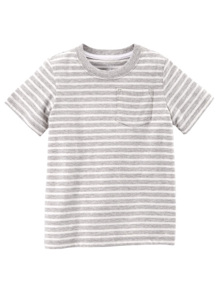 Toddler Striped Pocket Tee 5T