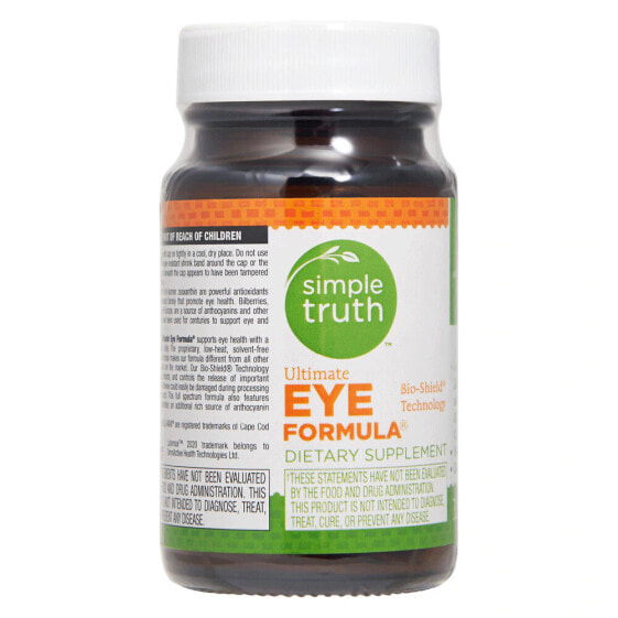Simple Truth Ultimate Eye Formula -- Пищевая добавка для поддержки здоровья глаз--30 капсул