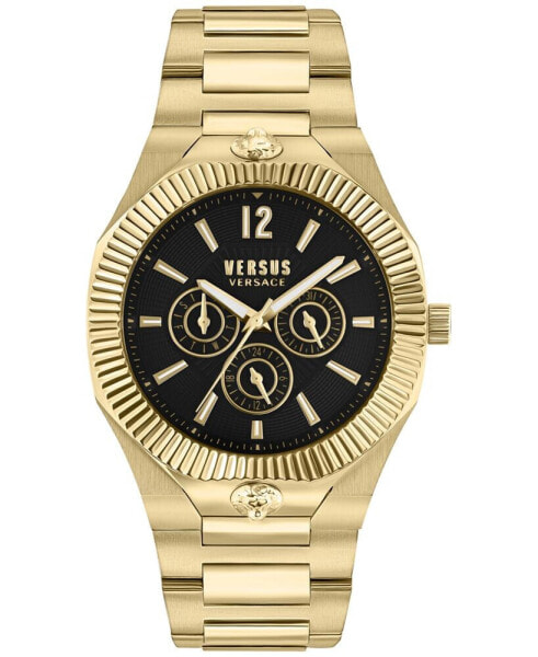 Men's Echo Park Gold Ion Plated Bracelet Watch 42mm