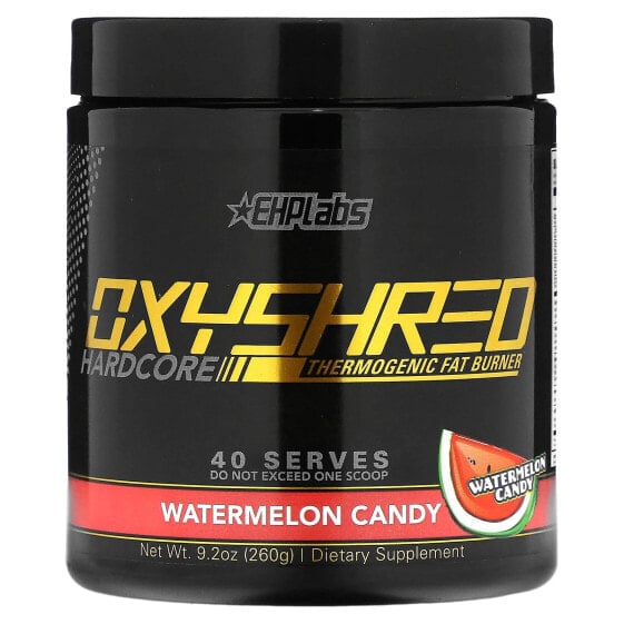 OxyShred Hardcore, Thermogenic Fat Burner, Watermelon Candy, 9.2 oz (260 g)
