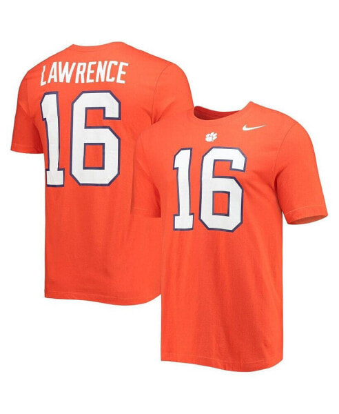 Men's Trevor Lawrence Orange Clemson Tigers Alumni Name and Number Team T-shirt