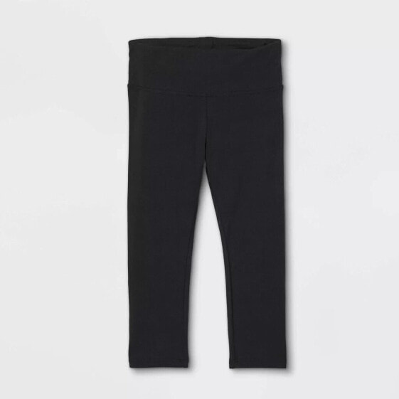 Grayson Stretch Leggings Mini Toddler Girls 3T Black Cotton Pull-On Solid