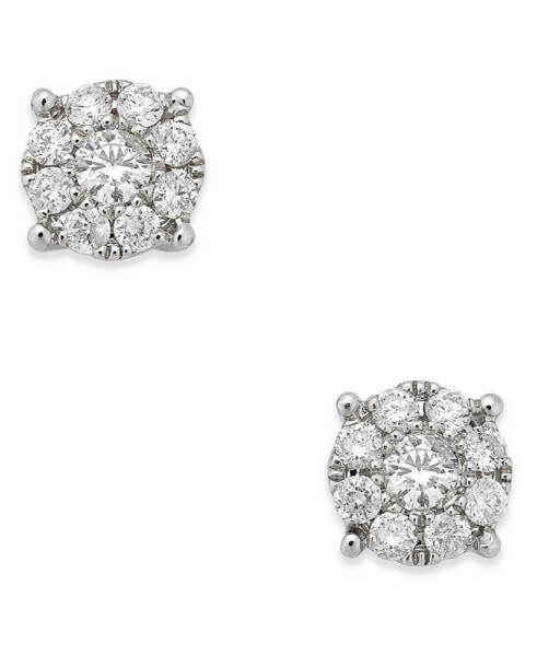 Серьги Macy's Diamond Cluster Stud