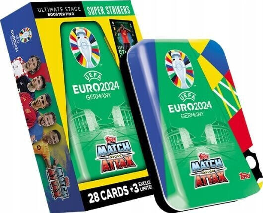 TOPPS MATCH ATTAX - EUROS BOOSTER TIN (MAEUR24-2405) /Games /Multi