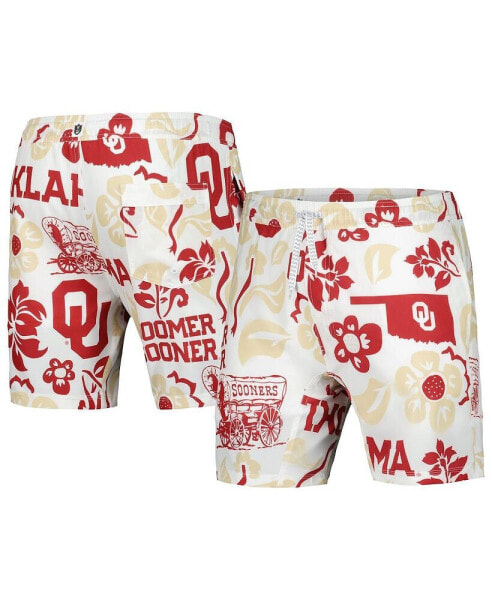 Men's White Oklahoma Sooners Tech Swimming Trunks