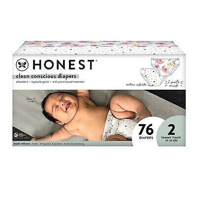 The Honest Company Clean Conscious Disposable Diapers Young At Heart & Rose
