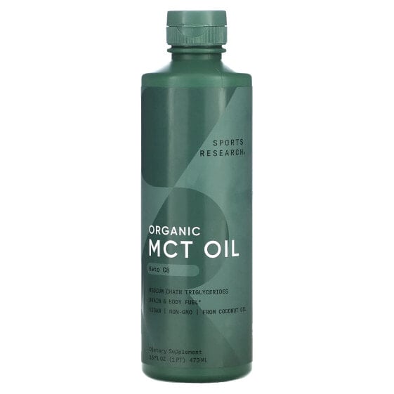 Organic MCT Oil, Keto C8, 16 fl oz (473 ml)