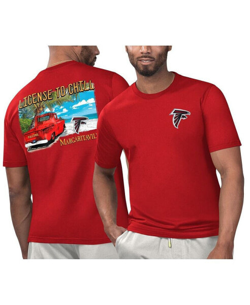 Men's Red Atlanta Falcons Licensed to Chill T-Shirt