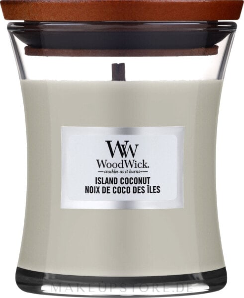 Duftkerze im Glas Island Coconut - WoodWick Hourglass Candle Island Coconut 85 g