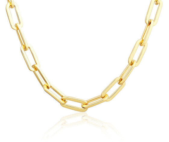 Solid Gold Plated Necklace SVLN0583SJ4GO45