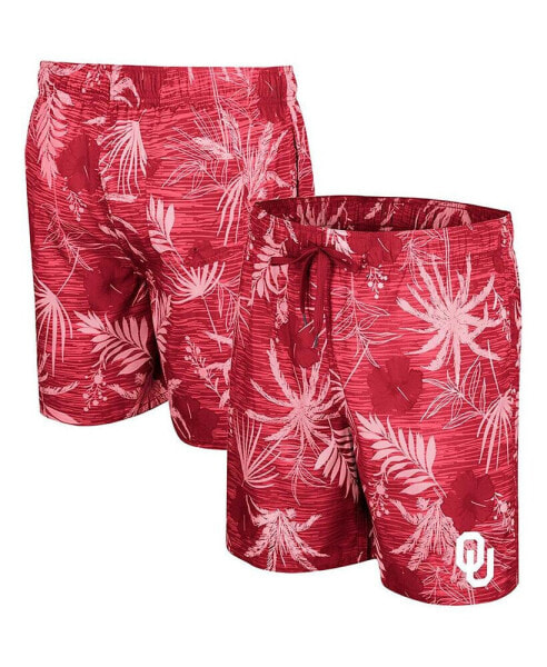 Men's Crimson Oklahoma Sooners What Else is New Swim Shorts