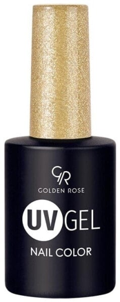 Nagellack-Gel mit Glitzer - Golden Rose UV Gel Nail Color 202