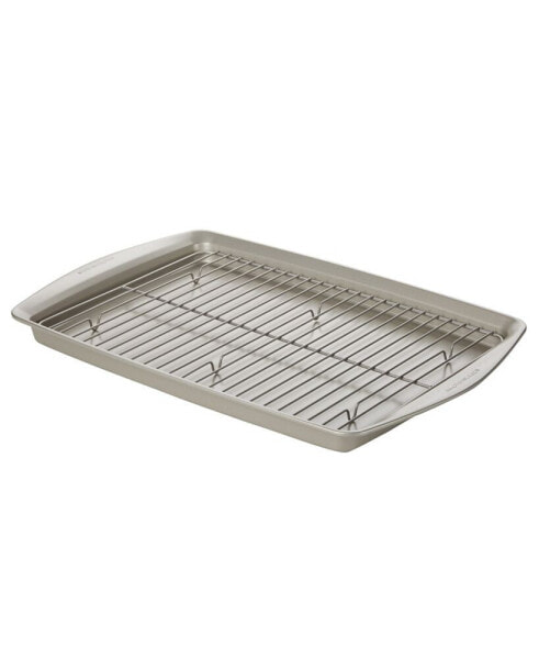 Nonstick Jumbo 13" x 19" Cookie Pan with Roasting Rack