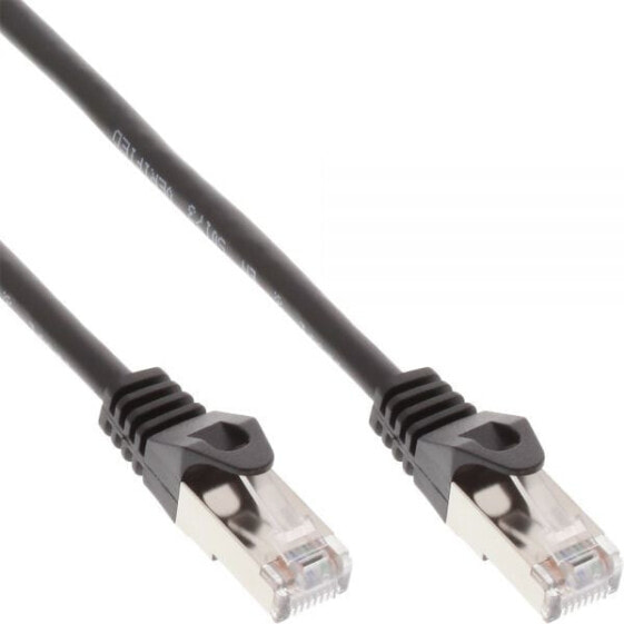 InLine Patch Cable SF/UTP Cat.5e black 3m