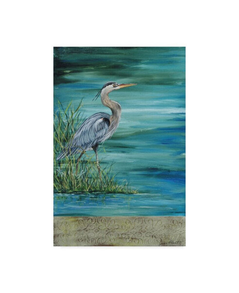 Jean Plout 'Great Blue Heron' Canvas Art - 24" x 16" x 2"