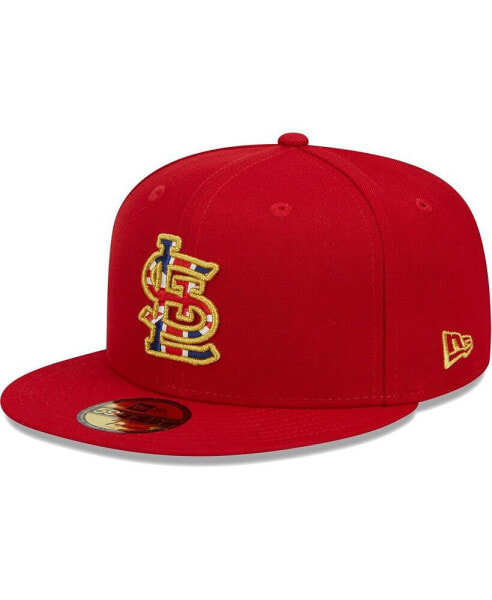 Men's Red St. Louis Cardinals 2023 MLB World Tour: London Series Flag Fill 59FIFTY Fitted Hat