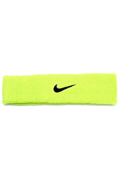 Повязка Nike Swoosh Logolu Neon зеленая Tennis Headband N.nn.07.710.os