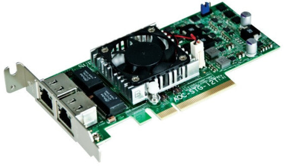 Supermicro AOC-STG-I2T - Internal - Wired - PCI Express - Ethernet - Silver