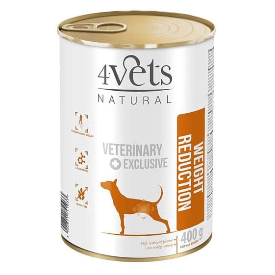 4VETS Natural Weight Reduction Dog 400g wet food for dog