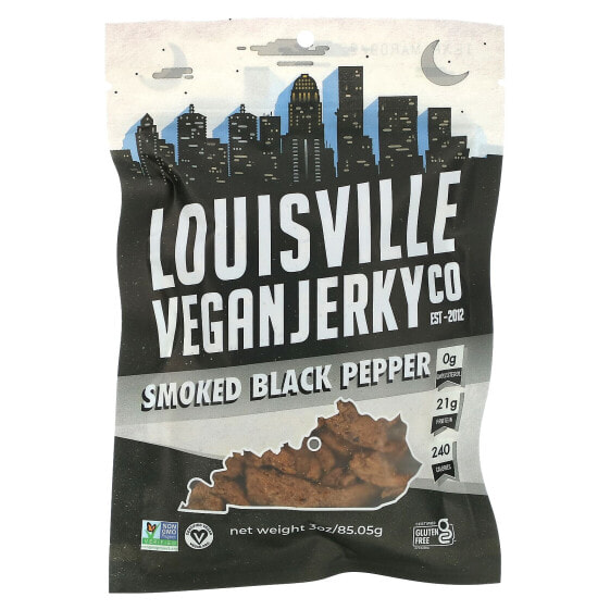 Снэк Louisville Vegan Jerky копчёный чёрный перец, 85.05 г