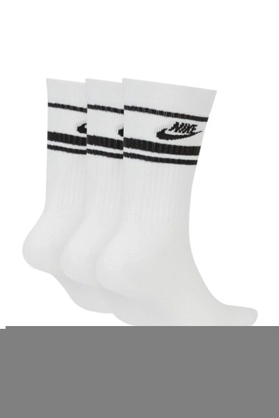 Essential Stripe Beyaz 3lü Çorap Cq0301-103