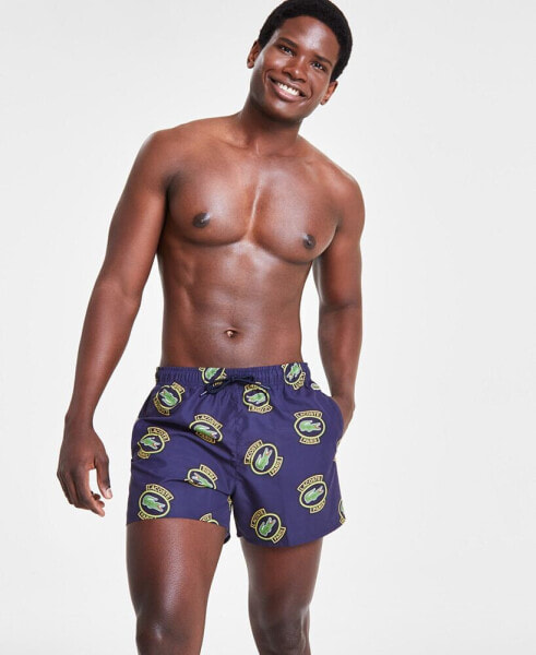 Men's All-Over Logo Graphics Swim Shorts