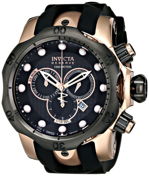 Часы Invicta Venom Chronograph Black Polyurethane