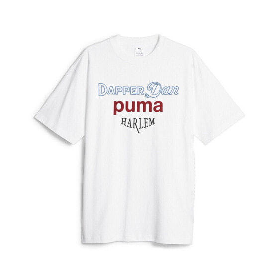 Puma Dapper Dan X Graphic Crew Neck Short Sleeve T-Shirt Mens White Casual Tops