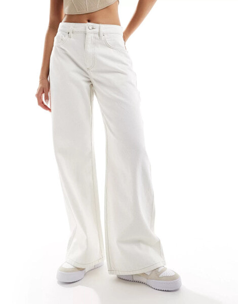 Cotton On original classic wide leg jeans in white denim