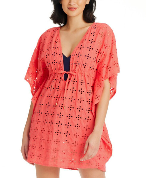 Women's Eyes Wide Open Cotton Caftan Cover-Up