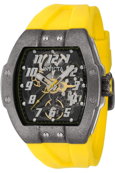 Invicta 43524 Men's JM Correa Yellow Rubber Strap Automatic Watch