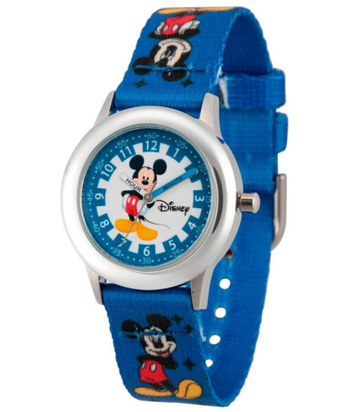 Disney Mickey Mouse Boys' Stainless Steel Time Teacher Watch