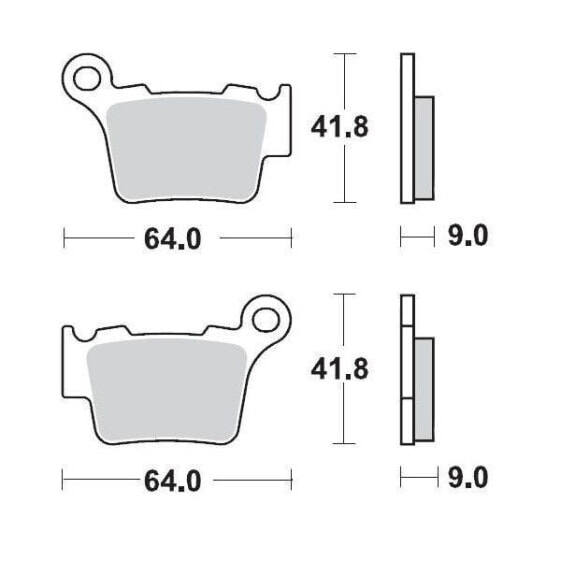 MOTO-MASTER BMW 094422 Sintered Brake Pads