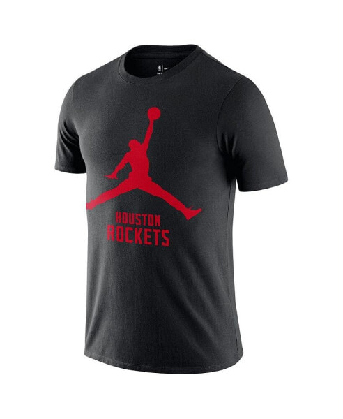 Men's Black Houston Rockets Essential Jumpman T-Shirt