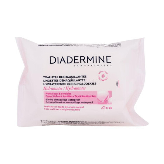 Diadermine Hydrating Cleansing Wipes 25 St. reinigungstücher für Frauen