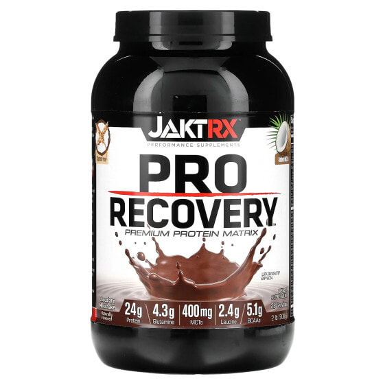 Протеиновая матрица JAKTRX Pro Recovery, Шоколадный молочный коктейль 2 фунта (908 г)