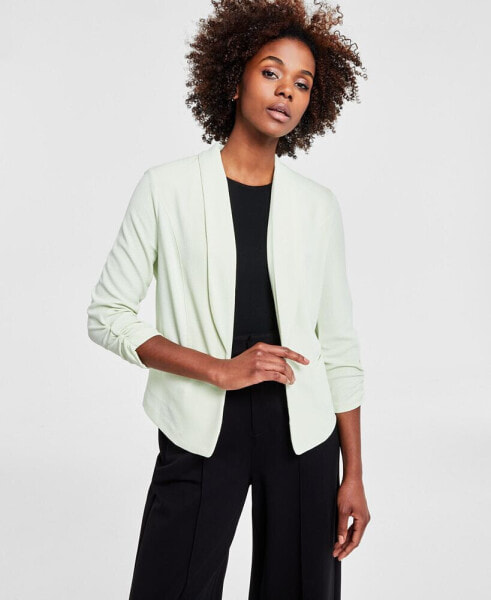 Petite 3/4-Sleeve Shawl-Collar Blazer, Created for Macy's