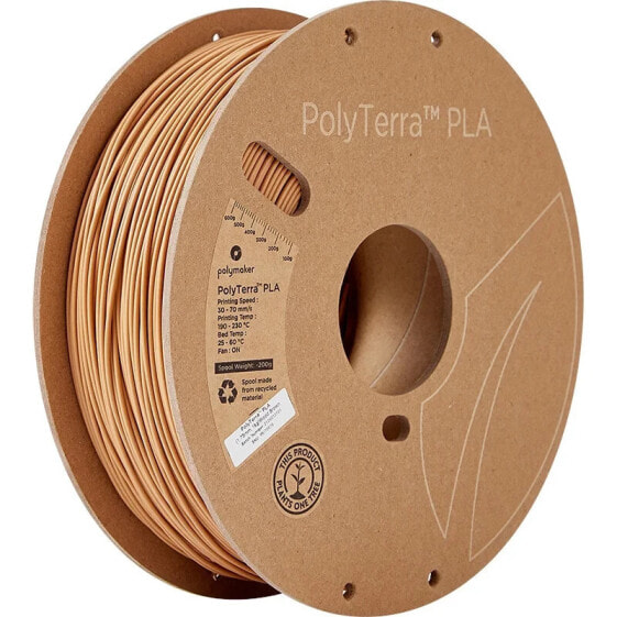 Filament Polymaker PolyTerra PLA 1,75mm, 1kg - Wood Brown