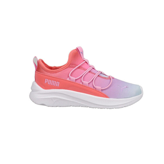 Puma Softride One4all Sunset Sky Gradient Logo Slip On Toddler Girls Pink, Purp