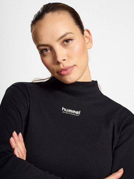 Hummel Long sleeve top with turtle neck in black