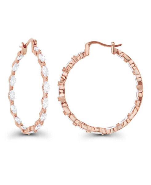 Серьги Macy's Marquise Cut Hoop