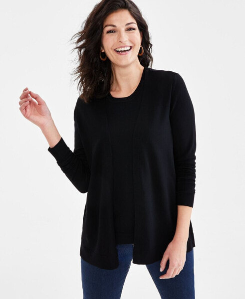 Women's Open Front Cardigan Sweater, Created for Macy's