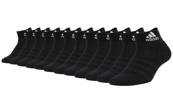 Носки спортивные Adidas DZ9363 черные, воздушные, короткие, комплект для пар