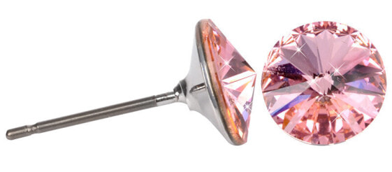 Rivoli Light Rose fine stud earrings
